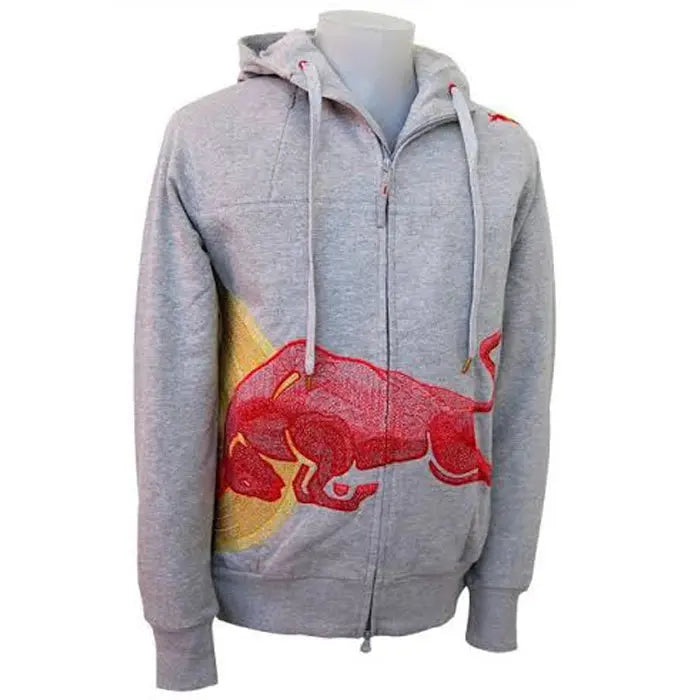 Vintage Red Bull Big Embroidered Logo Racing Hoodie Zing Apparel