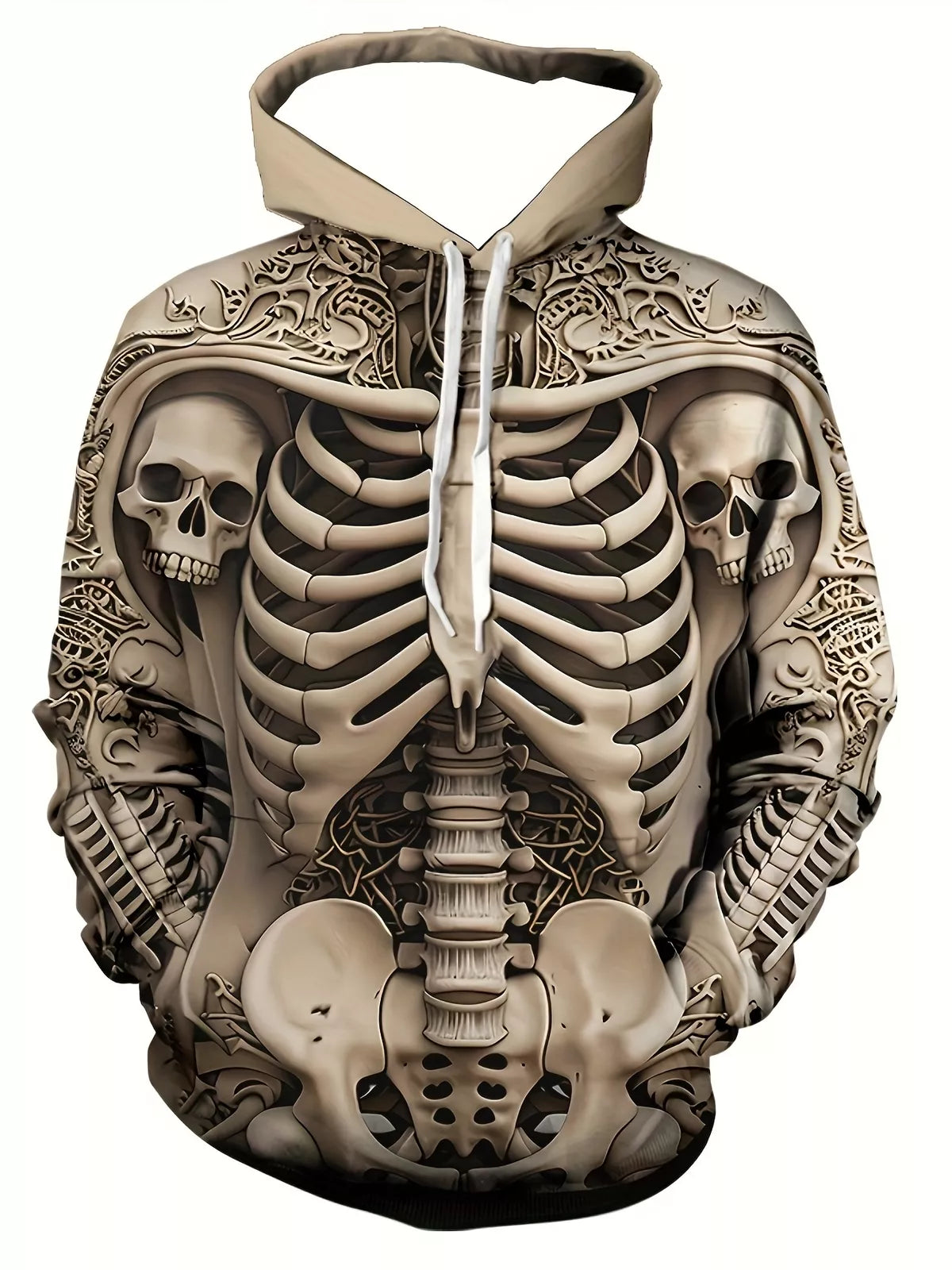 skull 3d hoodie