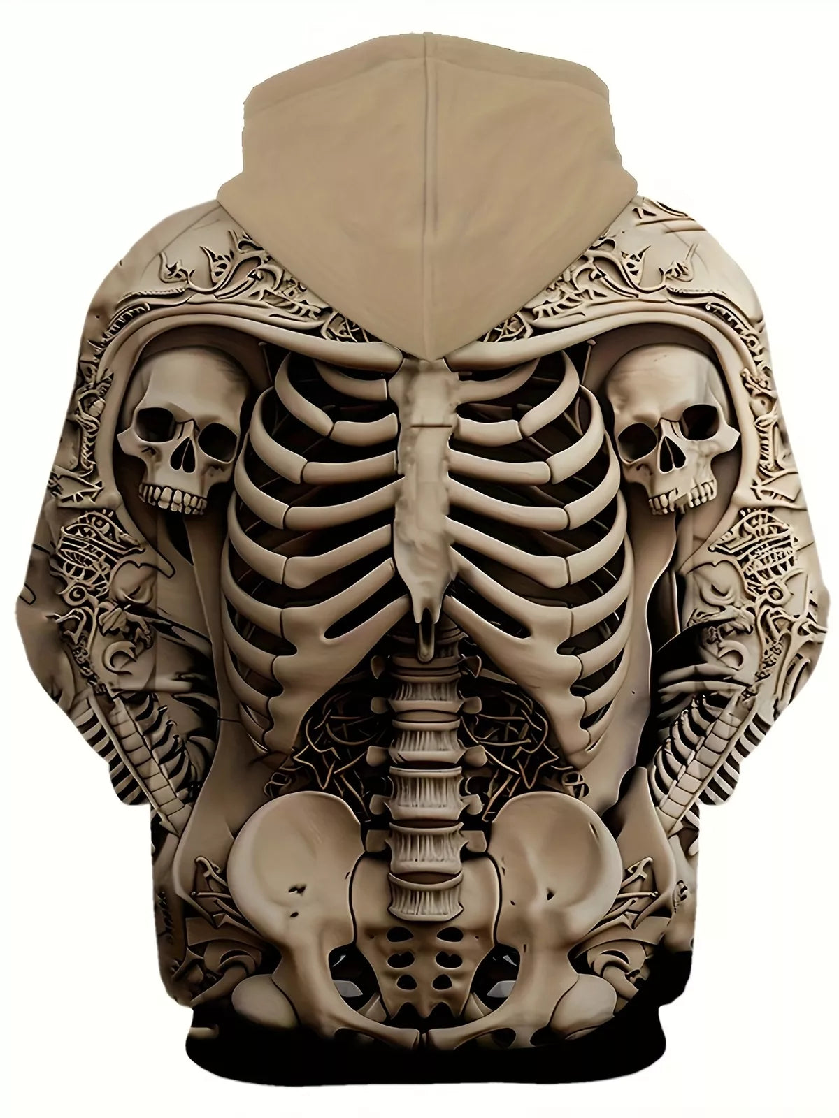 skull 3d hoodie