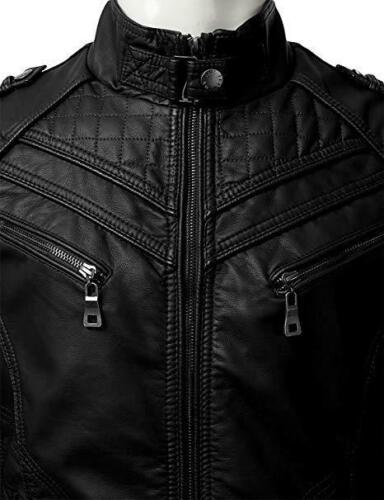 Black Lambskin Leather Jacket For Men