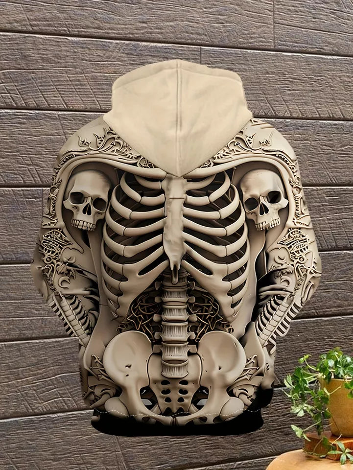 skull 3d hoodie