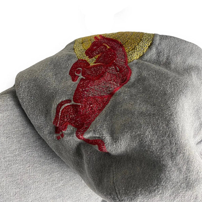 Vintage Red Bull Big Embroidered Logo Racing Hoodie