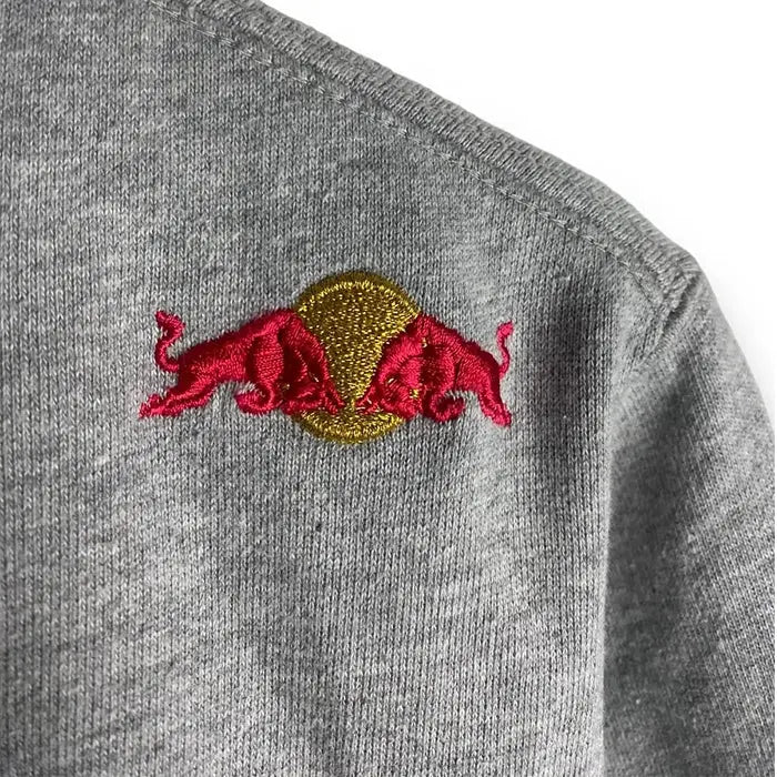 Vintage Red Bull Big Embroidered Logo Racing Hoodie Zing Apparel