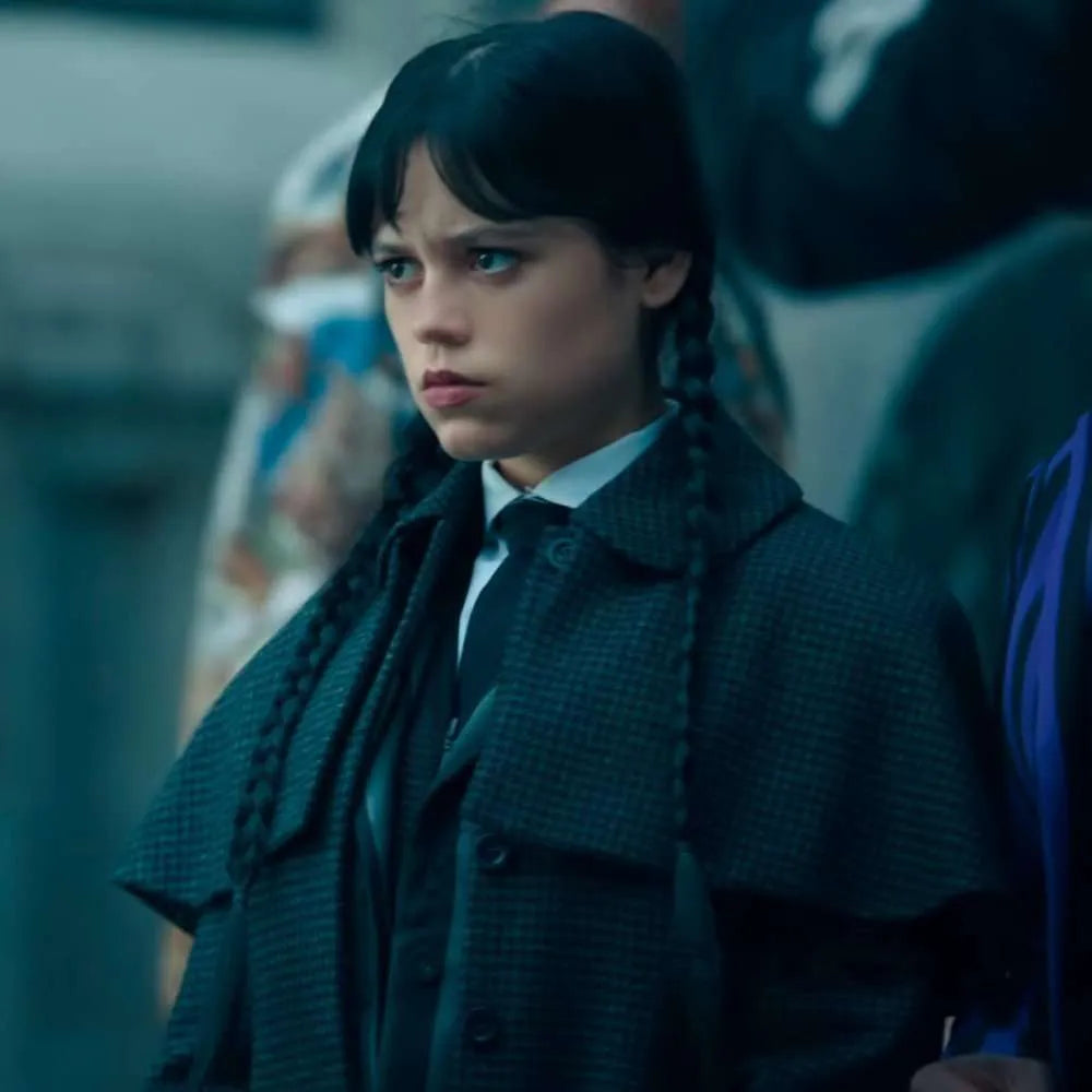 Wednesday Season 2 Jenna Ortega Black Coat