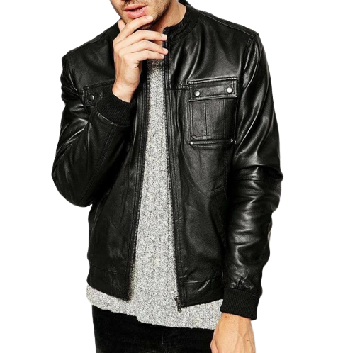 Slim Fit Zipper Jacket