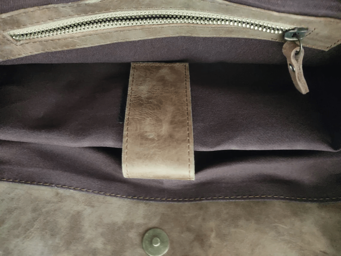Crazy Horse Leather Backpack For Travel