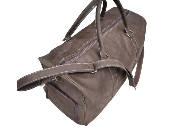 Crazy Horse Genuine Duffle Bag, Brown