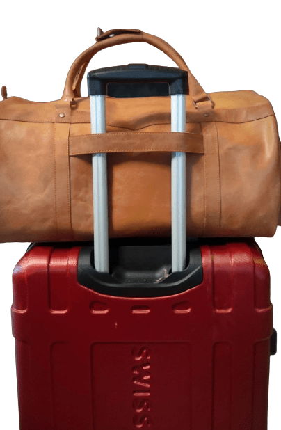 Full Grain Duffle Bag With Shoe Pocket