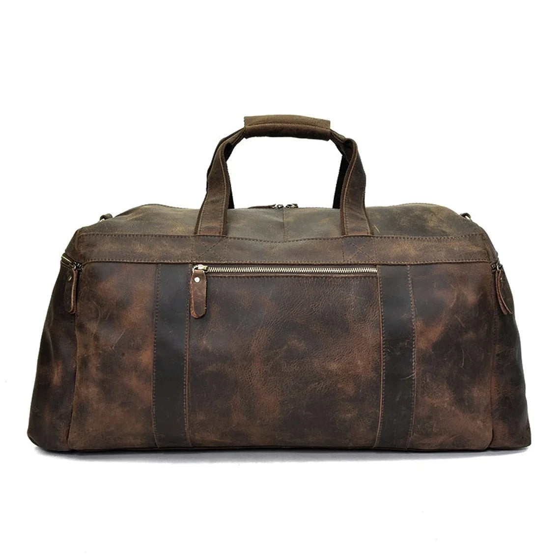 Genuine Cow Leather Weekender Duffle Bag