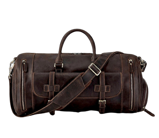 Premium Crazy Horse Leather Duffle Bag