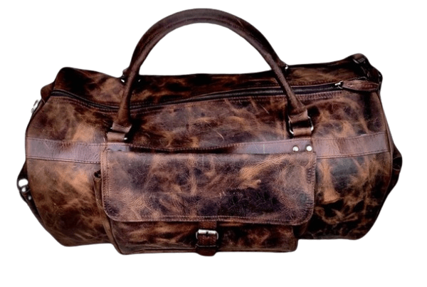 Handmade Full Grain Leather Weekender Bag