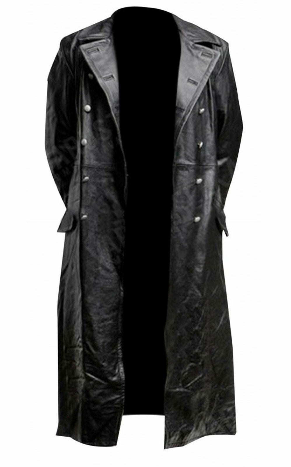 Black Long Coat - Trench Coat WW2 - Zing Apparel