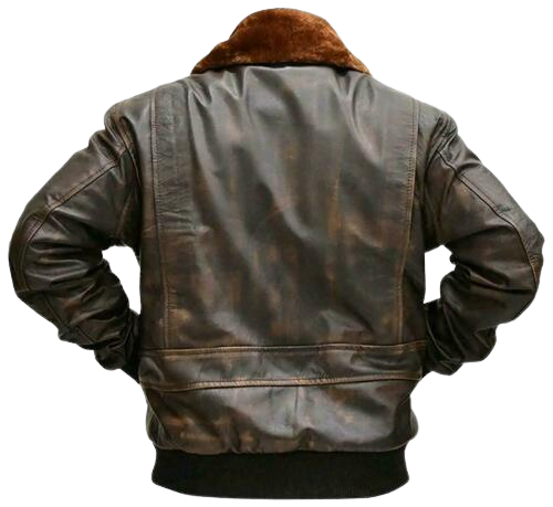 G-1 Aviator Distressed Brown Leather Jacket Zing Apparel