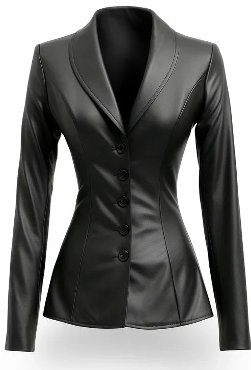 Leather Blazer Women - Zing Apparel