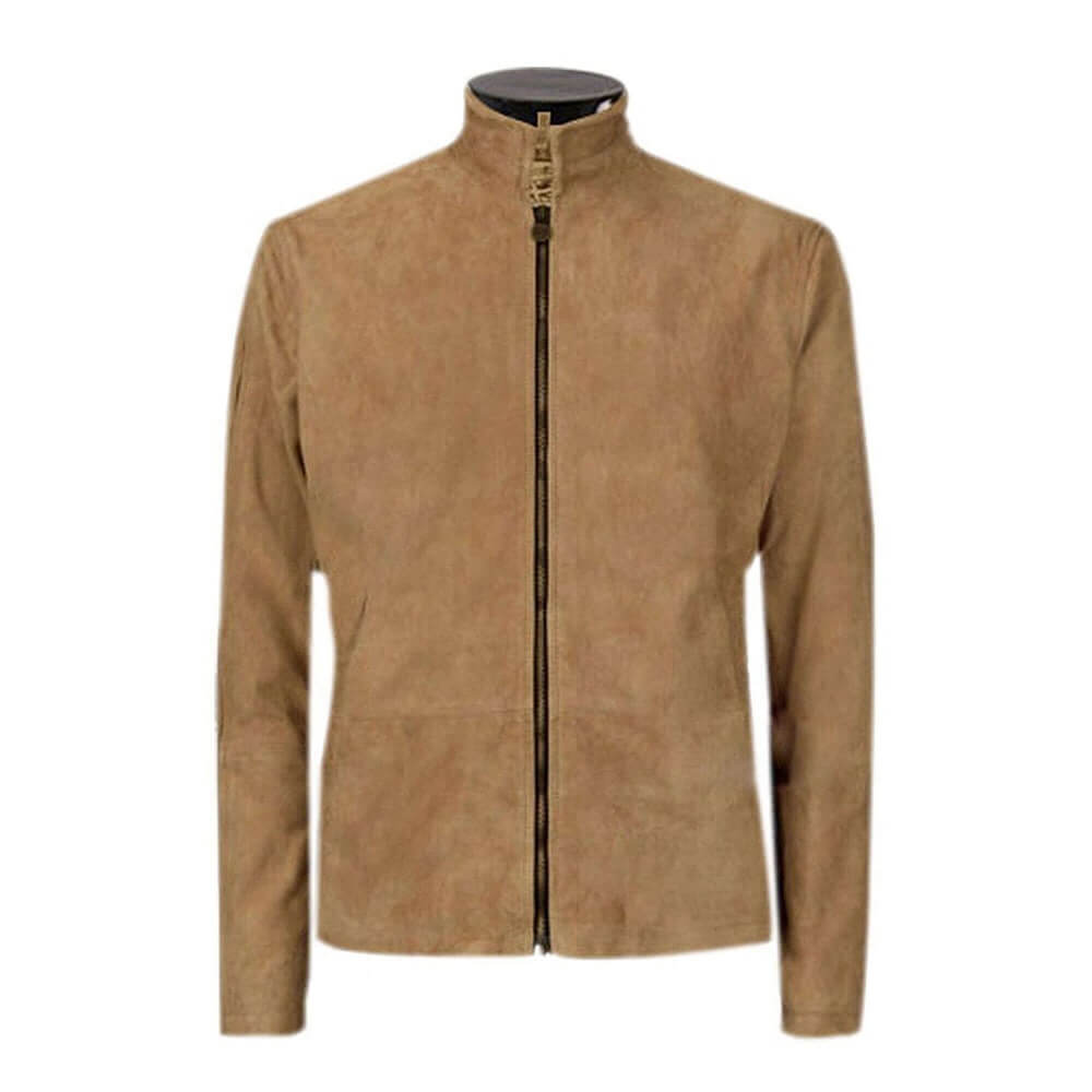 James Bond Suede Leather Jacket, Brown