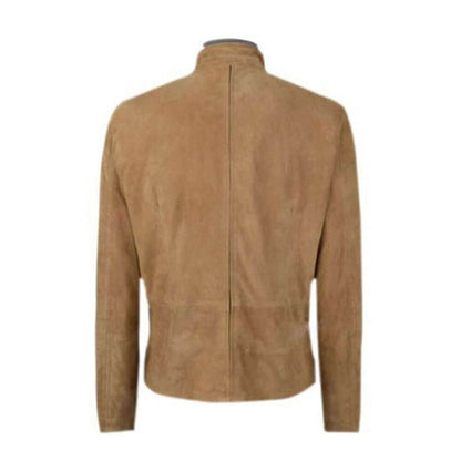 James Bond Suede Leather Jacket, Brown