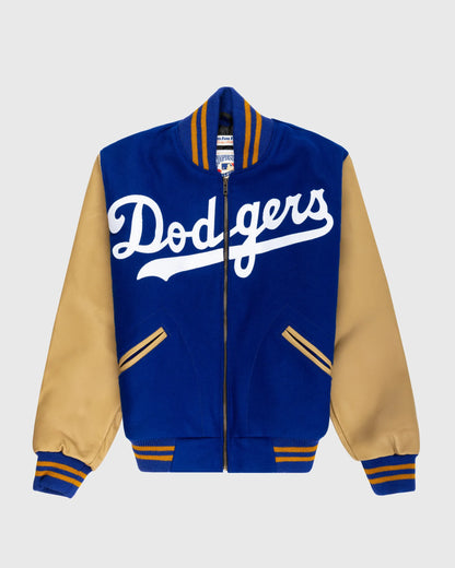 1951 Brooklyn Dodgers Vintage Blue Wool & Leather Varsity Jacket