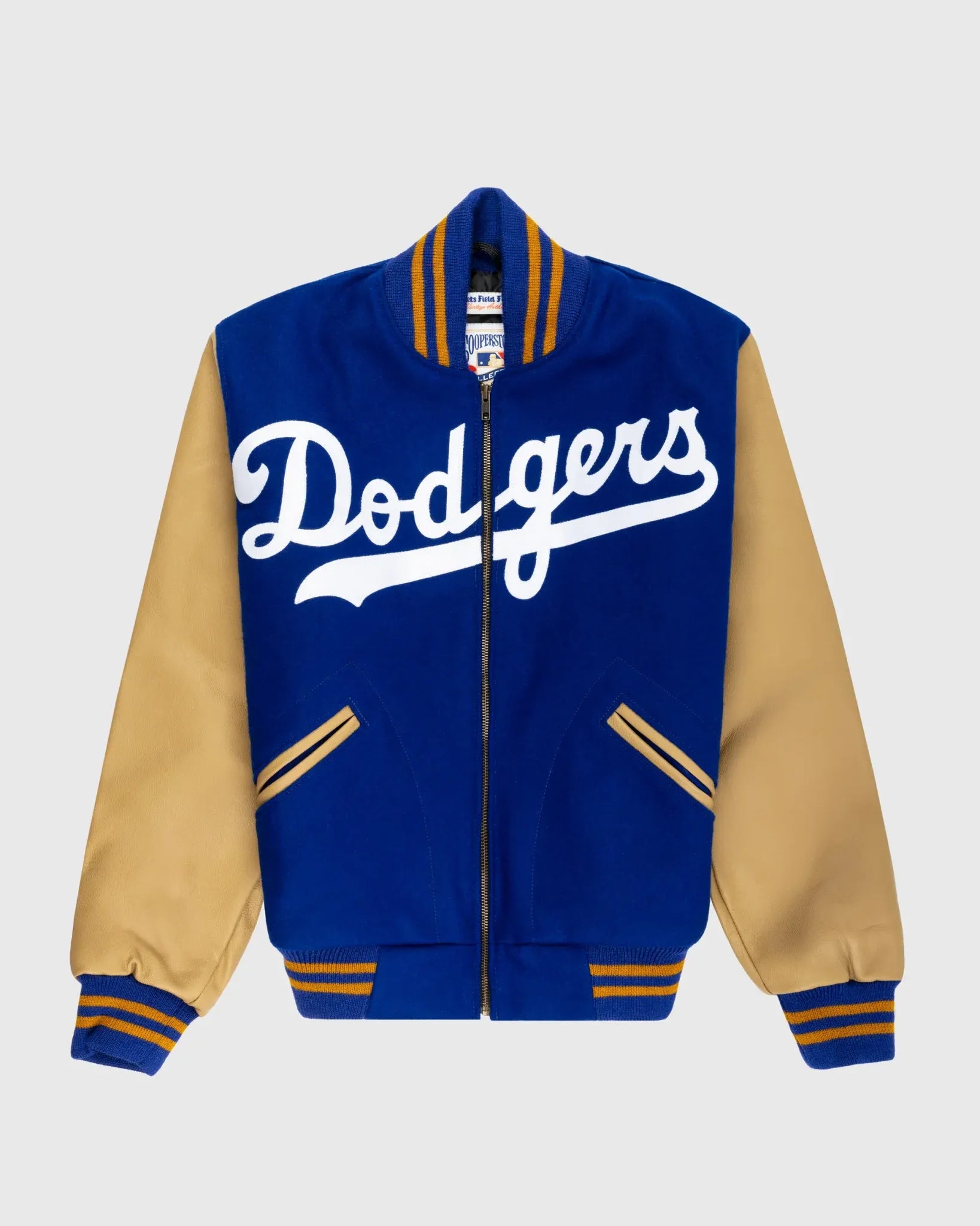 1951 Brooklyn Dodgers Vintage Blue Wool & Leather Varsity Jacket Buy