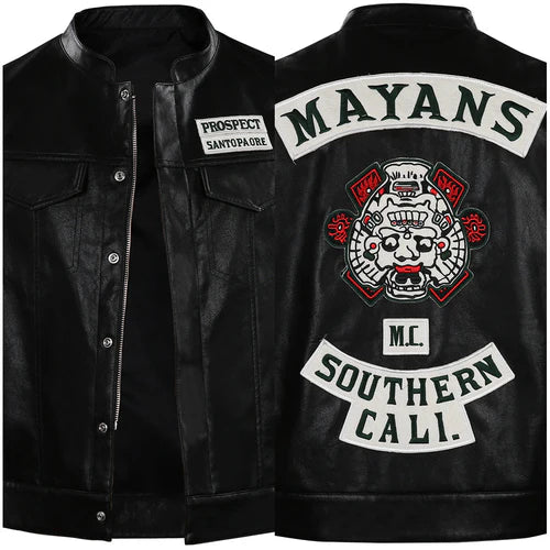 Angel Reyes Mayans M.C Leather Vest