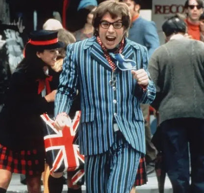 Mike Myers Austin Power Pinstripe Suit