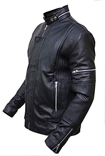 Halloween Jacket - Daft Punk Electroma Black Leather Jacket