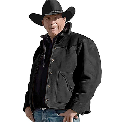 Men's Western American Black Marston Jacket