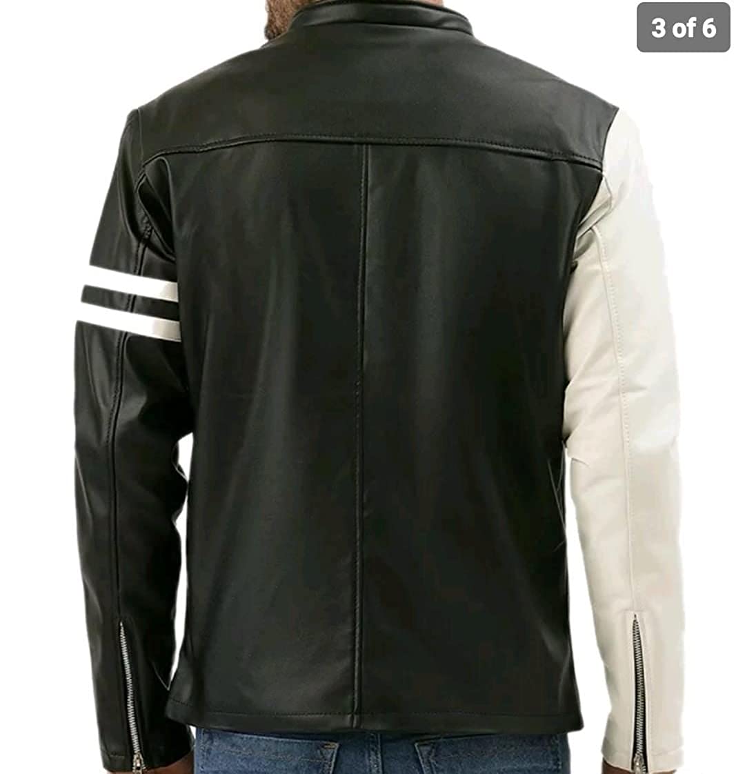 Halloween Jacket - Mad Max Leather Jacket, Black & White