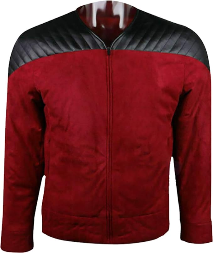 Star Trek Patrick Suede Jacket Men, Red