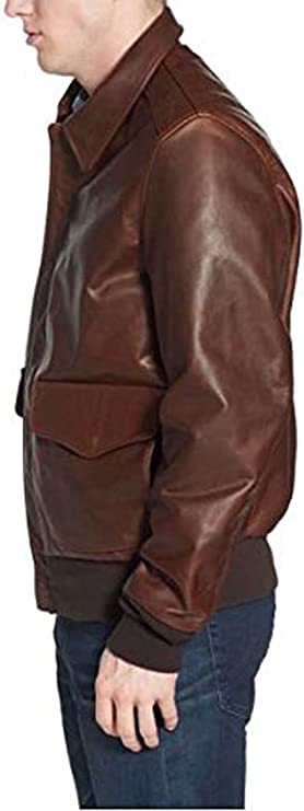 Bambert Brown Lambskin Leather Jacket