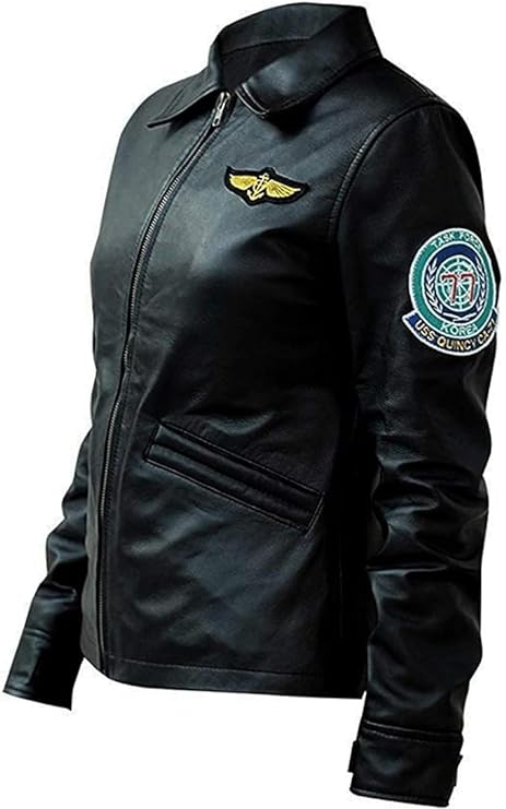 Kelly McGillis Bomber Leather Jacket Men