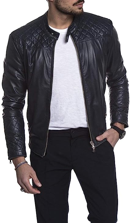 Urban Soft Lambskin Biker Jacket Men