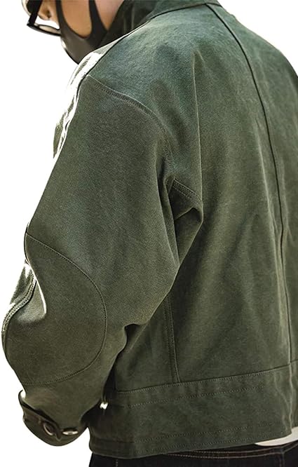 Swedish Army Dispatch Rider Green Cotton Jacket