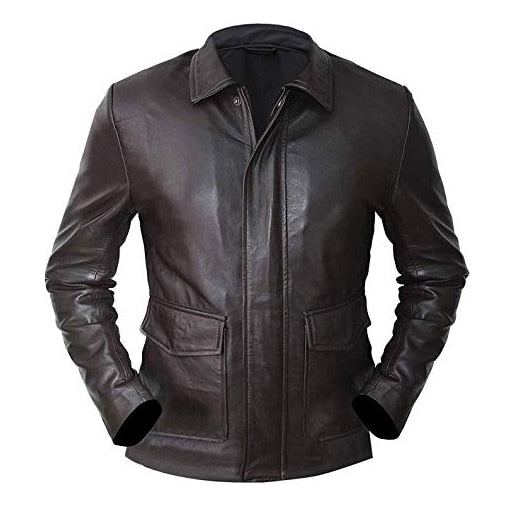 Halloween Jacket - Men's Jones Brown Leather Jacket