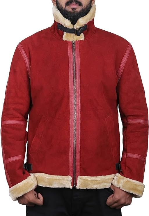 Ryan Reynolds Suede Leather Jacket, Brown