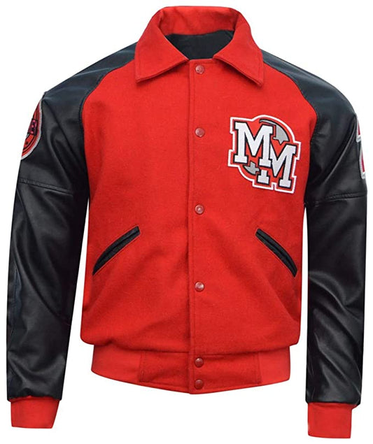 Mickey Mouse Inspired Red Varsity Jacket