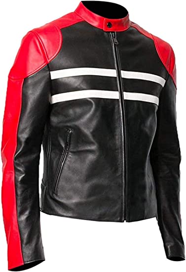 Men Leather Jacket Lambskin Slim Jacket