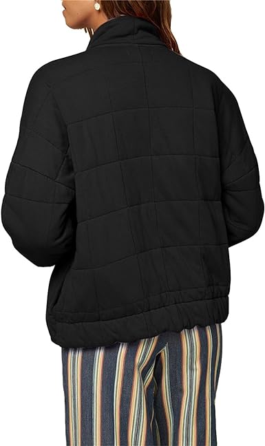 Quilted Cotton Jacket For Women, Cotton Black Jacket