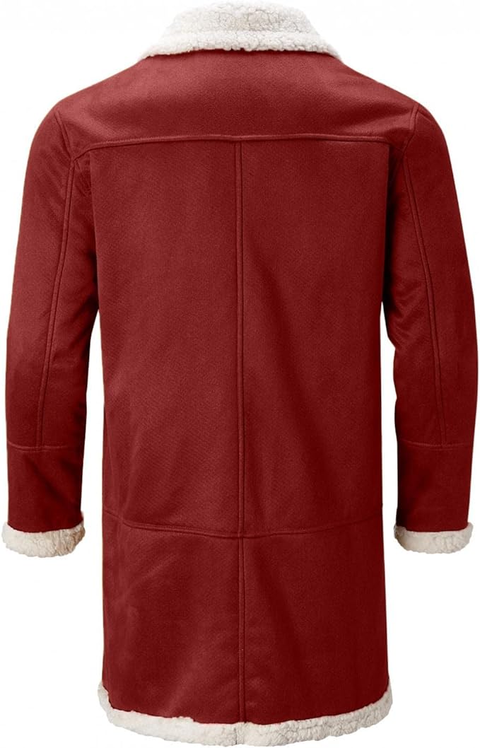 Men's Sherpa Red Fleece Lined Jacket
