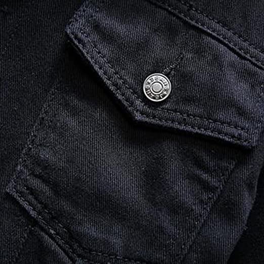 Black “Full Fur Inside” Denim Jacket