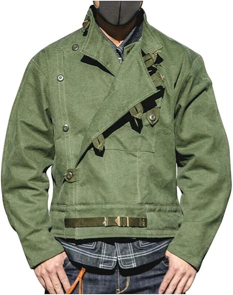 Swedish Army Dispatch Rider Green Cotton Jacket