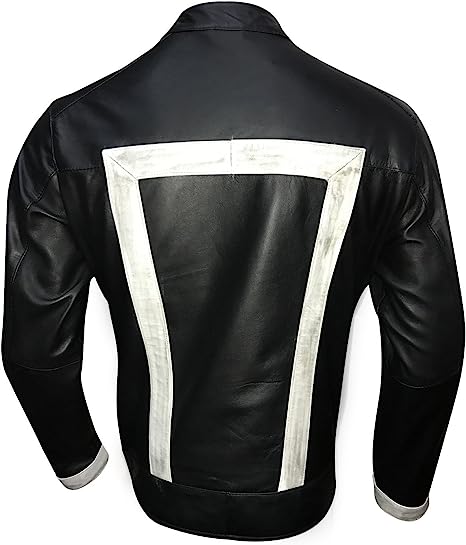 Halloween Jacket - Agents of Shield Black Leather Jacket 