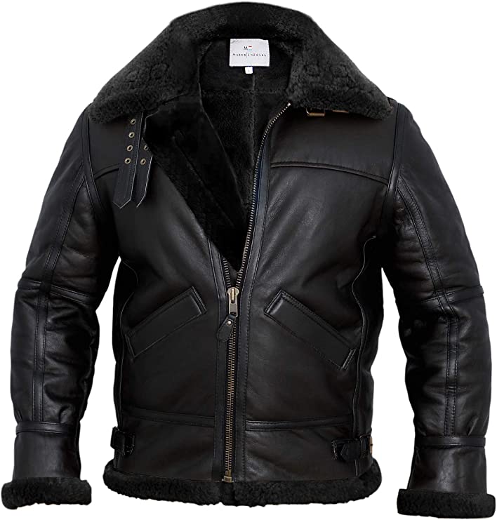 Flight Pilot Shearling Leather Jacket