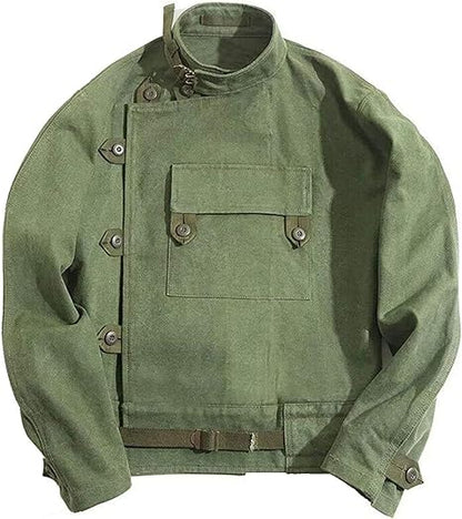 Swedish Army Dispatch Rider Green Cotton Jacket