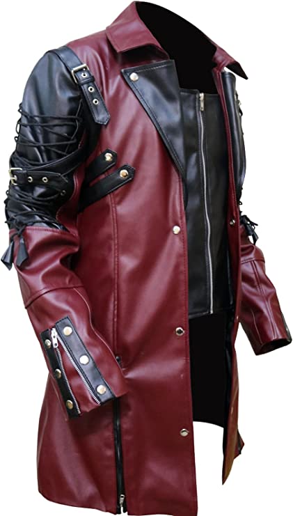 Halloween Jacket - Steampunk Gothic Faux Leather Jacket