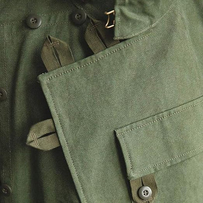 Swedish Army Dispatch Rider Green Cotton Jacket