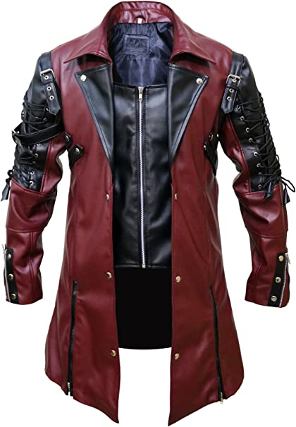 Steampunk Gothic Faux Leather Jacket