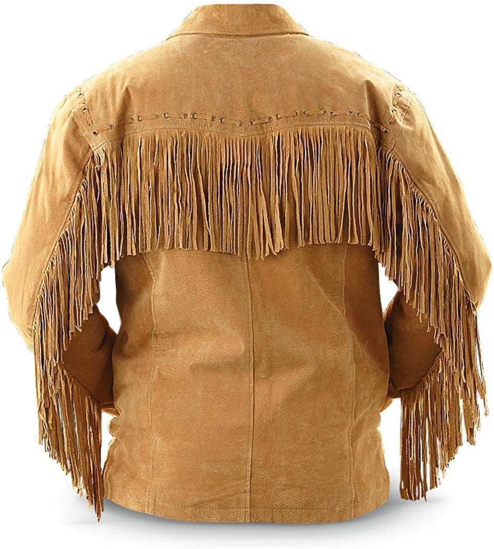 Western Cowboy Fringes Suede Leather Jacket