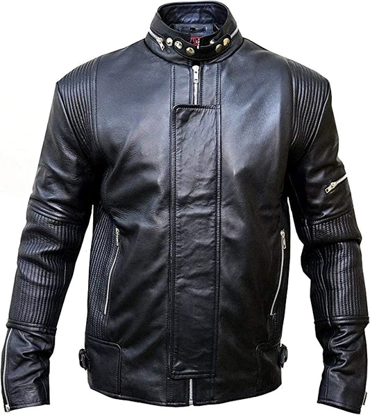 Halloween Jacket - Daft Punk Electroma Black Leather Jacket