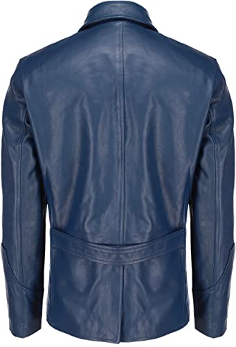 Men's Blue 5 Button Blazer Coat Jacket
