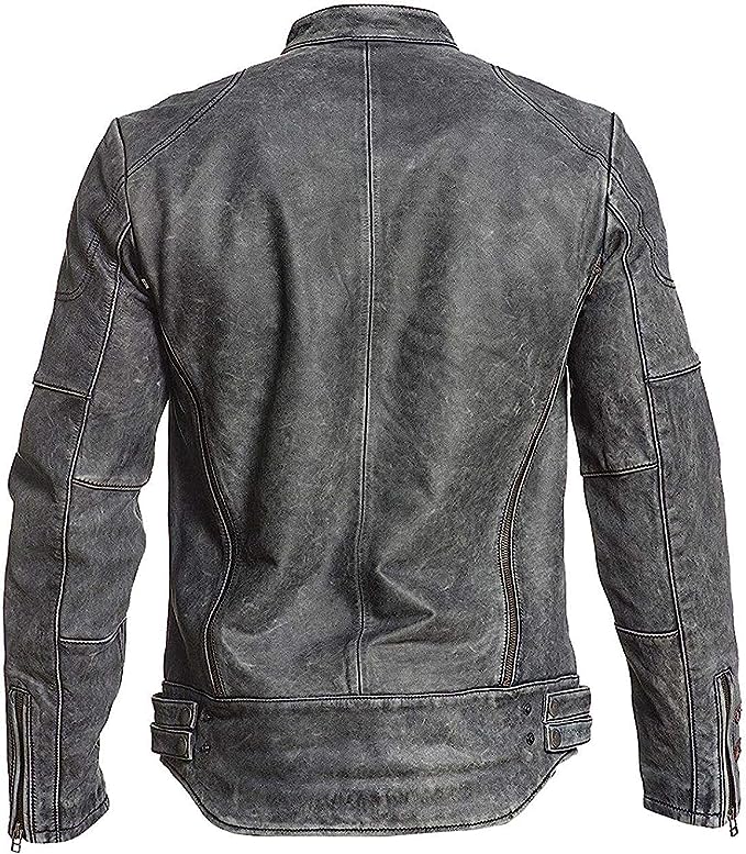 Rovaniemi Biker Leather Jacket, Black